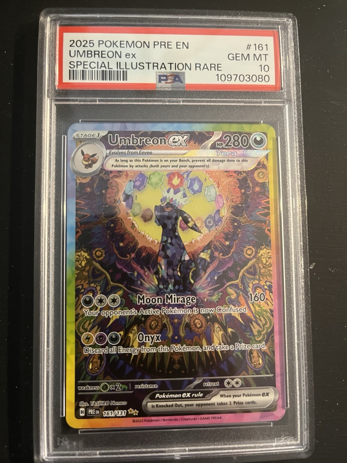 Umbreon ex 2025 Scarlet & Violet: Prismatic Evolutions #161 Umbreon ex 2025 Scarlet & Violet: Prismatic Evolutions #161