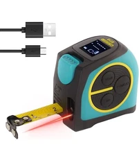 MiLESEEY 2-in-1 Laser Tape Measure 135Ft Rechargeable Laser Measurement Tool