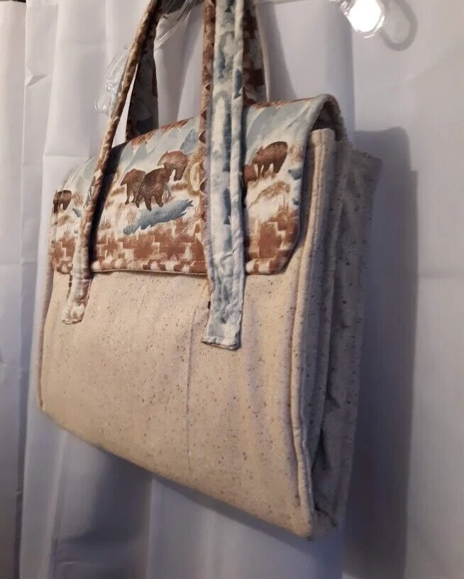 Nova Bolsa de Ombro Mensageiro Laptop Lado Macio Urso Ocidental Floresta Animal Tote - Imagem 2 de 4