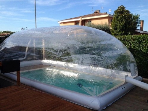 Inflatable Pools Cover Transparent Hot Tub Swimming Pool Bubble Dome Tent Winter - Picture 11 of 15