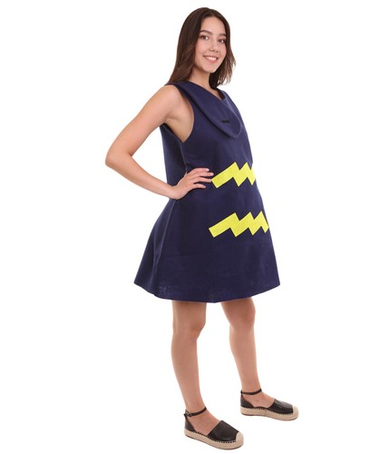 Child Girl 12 Constellation Virgo Scorpio Party Costume Trolls A-line Blue Dress - Picture 21 of 25