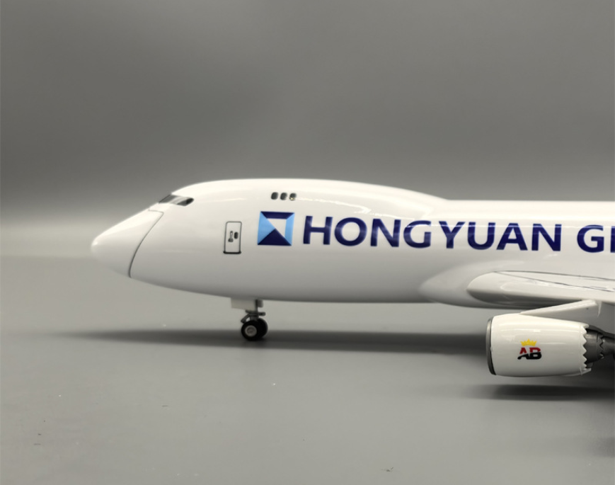 1:160 47CM HONGYUAN GROUP BOEING 747-8F Airplane Resin Aircraft