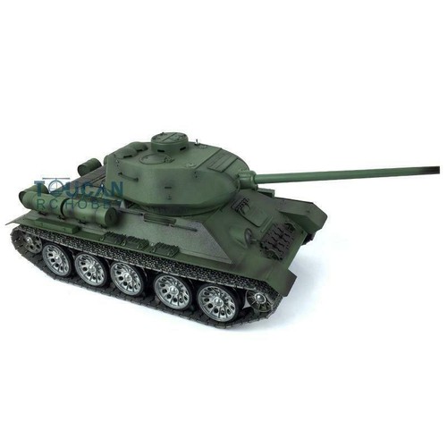 HL 1/16 7.0 sowjetischer T34-85 RC Panzer 3909 360° Metall Räder Fass Rücklauf - Bild 6 von 8