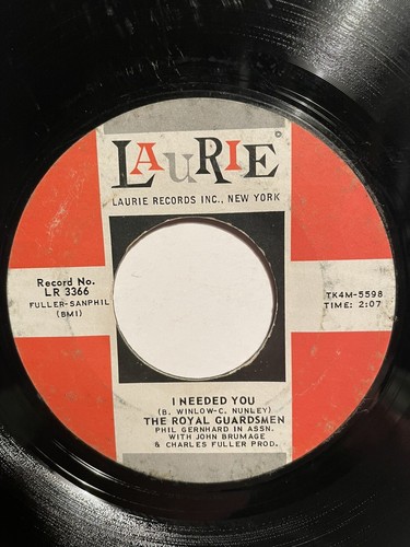 The Royal Guardsmen “Snoopy Vs. The Red Baron” Laurie 7” 45 VG+ (Copy 2) - Picture 2 of 4