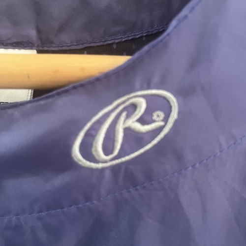 Vintage Rawlings Chicago Cubs Warm Up Pullover Men XL Blue Baseball Short Sleeve - Picture 6 of 10
