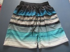 Milan Kerr M swim trunks lined 2 pockets horizontal stripes