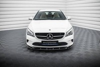 Front Ansatz FüR Mercedes-Benz CLA C117 Facelift Schwarz Spoilerlippe Schwert