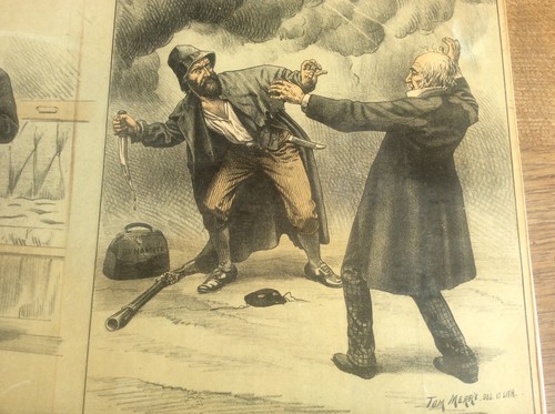 Political Cartoon Antique Original Tom Merry Lithograph Dr Jekyll & Mr Hyde - Picture 3 of 7