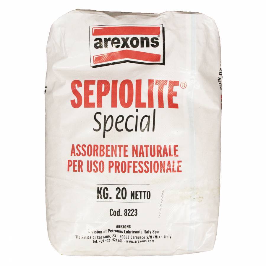 Absorbant Arexons huile produit chimique eau granulé minéral 20kg