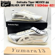 Onitsuka Tiger MEXICO 66 SILVER/OFF WHITE 1183b566-021 Unisex Size Custom