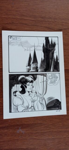 TAVOLA ORIGINAL ART BIANCANEVE N. 26 PAG. 89 LEONE FROLLO TAVOLA ORIGINAL ART BIANCANEVE N. 26 PAG. 89 LEONE FROLLO