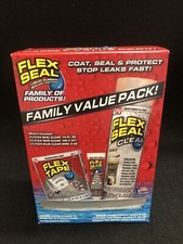 Flex Seal Family Value 3-Item Pack-  Seal 14oz / Tape 4inx5ft / Glue 0.6oz 