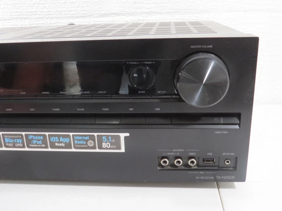 Onkyo TX-NR509 5.1 Ch HDMI Network Home Theater Surround Sound Receiver Stereo - Image 3 of 4