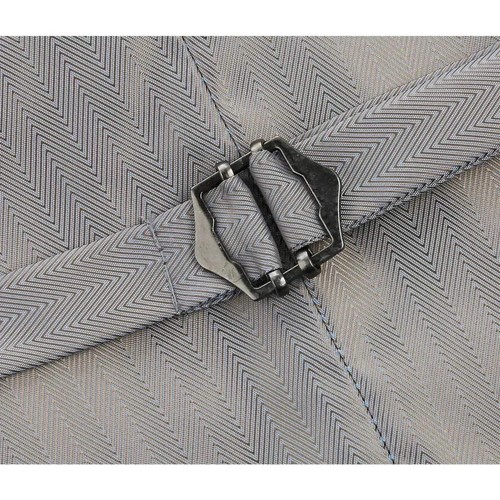 Chaleco Traje Renoir Para Hombre Cuello en V Correa Ajustable 5 Botones 2 Bolsillos 201-19 Azul Marino - Imagen 5 de 16
