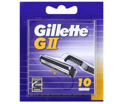 Gillette GII G 2 Rasierklingen  Doppelklinge 10er Pack Neu und OVP