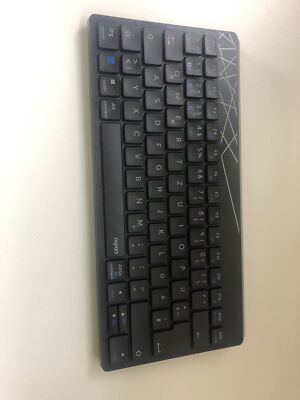 Rapoo 8000M kabelloses Tastatur-Maus Set, QWERTZ, schwarz/grau, 1300 DPI