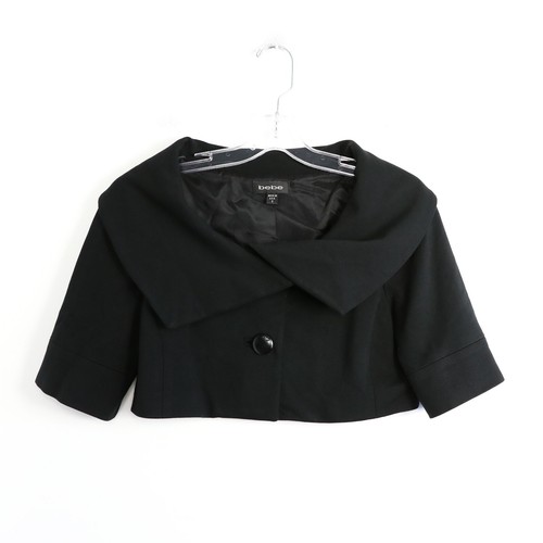 Bebe Black Layered Bolero Gem