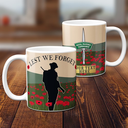 Personalised British Military Mug Remembrance Official Badge Dad Birthday Gift - Picture 190 of 327