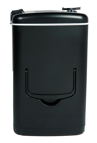 Retro Black Mini Fridge Compact Personal Refrigerator 6 Soda Can Snacks Bottles - Picture 8 of 10