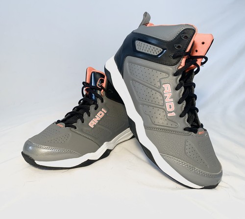 AND1 Athletic Basketball Shoes Gray 