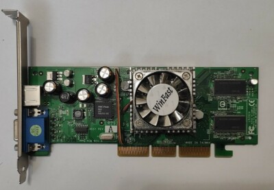 Leadtek Winfast AGP 8x Grafikkarte  nVidia GeForce4 MX440, 64 MB DDR VGA TV