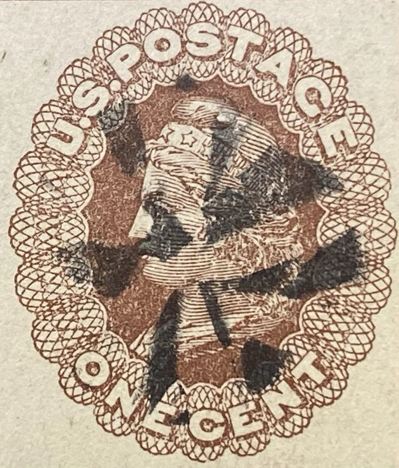 1873 *A. J. WELLS CO.* BALDWINSVILLE, NY. UX1 POSTAL CARD+LARGE USPOD WATERMARK! - Image 4 of 4