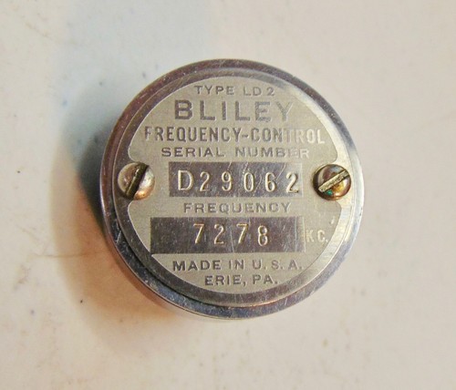 7278 KC Bliley type LD2 Vintage Radio Quartz Crystal  40 meter ham band