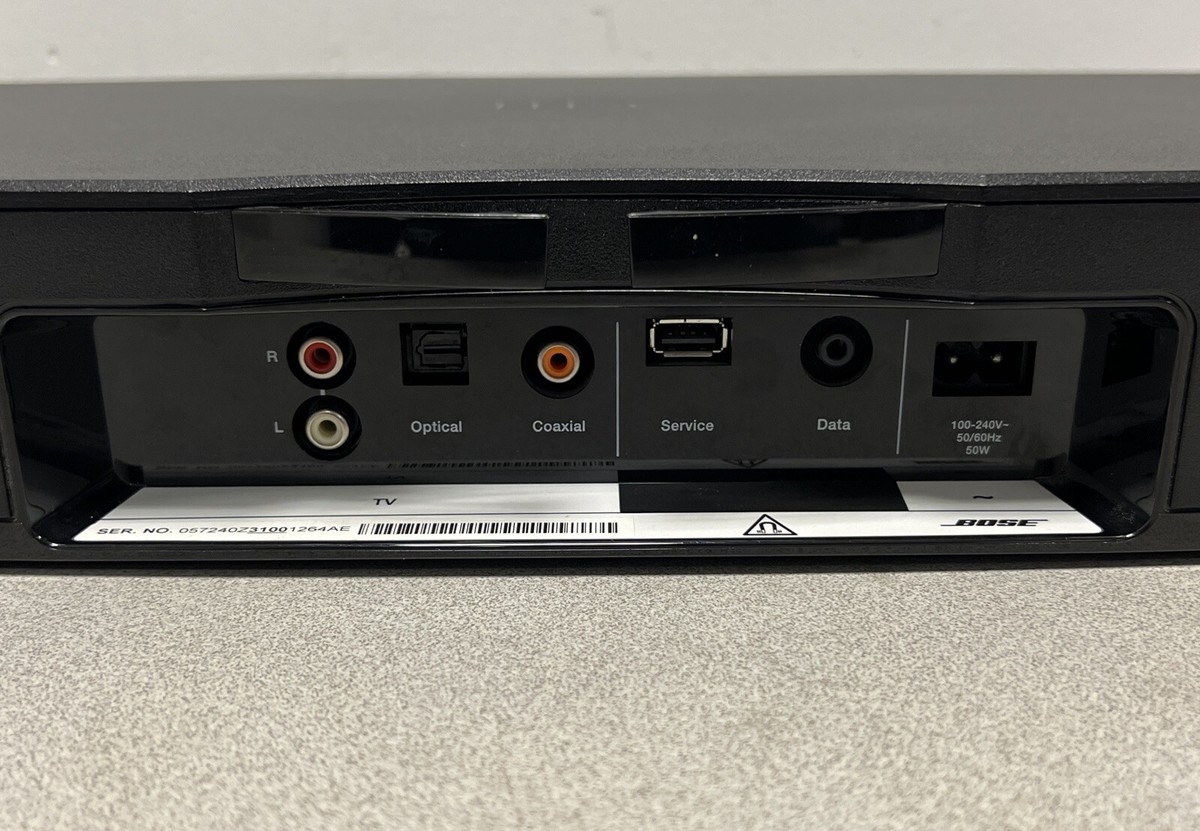 Bose Solo TV Sound System Model 410376 Black with Power Cord No