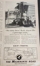 Milwaukee Road Railroad Magazine Ad Locomotive Train Picture Wall Art Decor