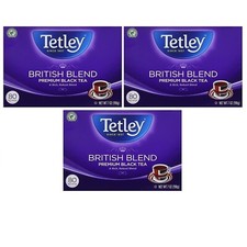 Tetley British Blend Premium Black, Tea Bags, 80 ct, 3 Boxes 9924