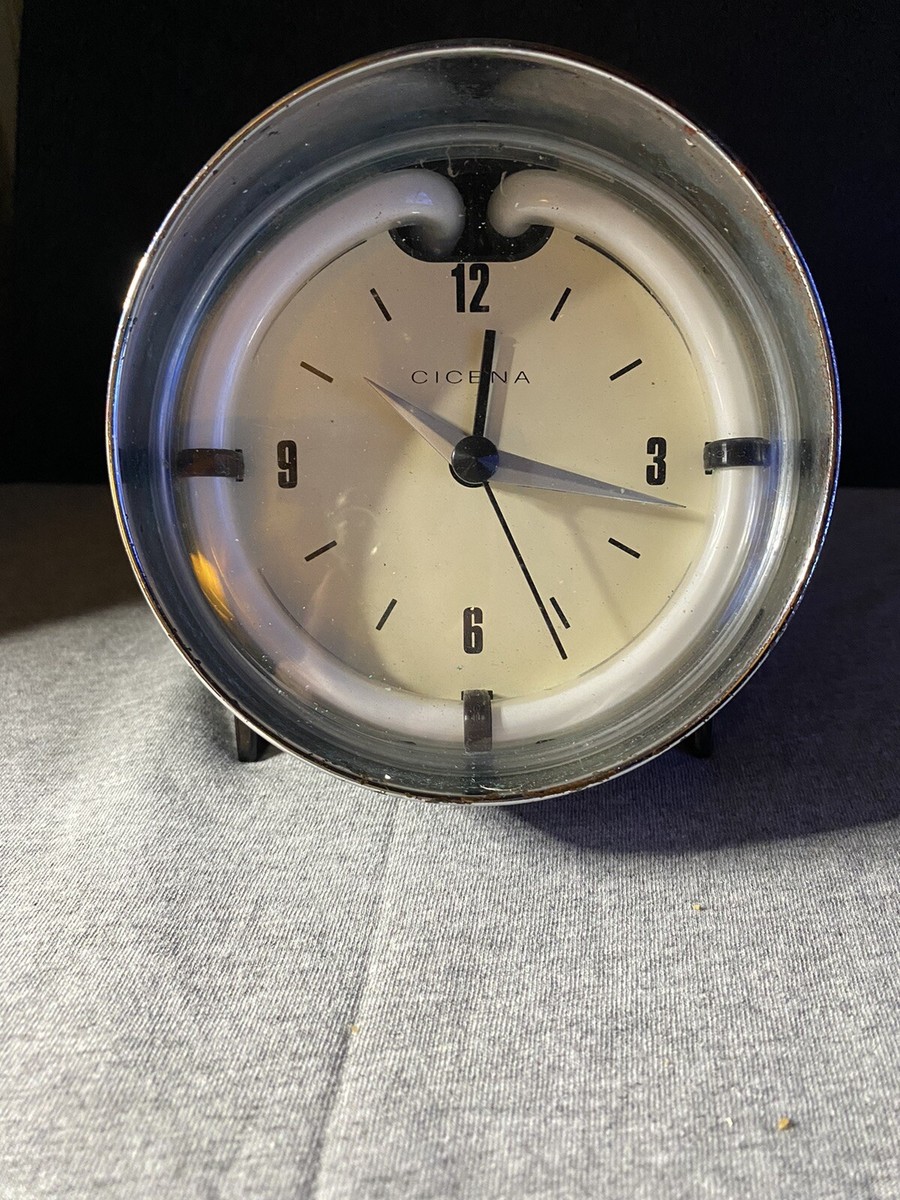Cicena Cruiser Neon Alarm Clock Classic Blue Neon Works