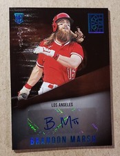 2022 Panini Capstone Platinum Blue Brandon Marsh Auto RC 1/1 Angels Autograph