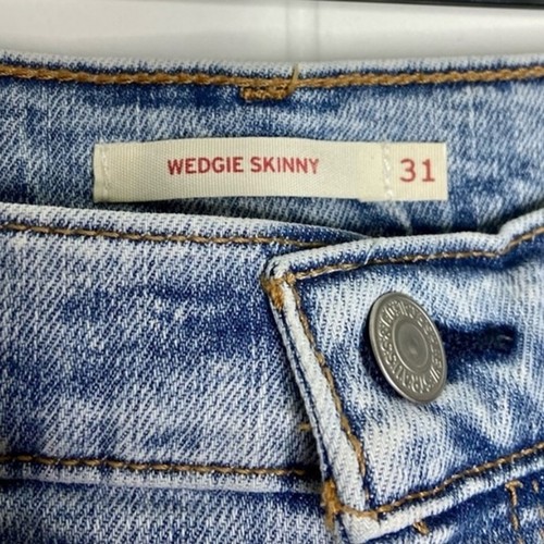 Levi’s Wedgie Skinny Icon Fit Light Stone Wash Jeans Size 31 - Picture 7 of 11
