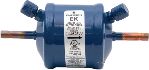 Emerson EK083S - 3/8" ODF Liquid Line Filter Drier, 8 Cubic Inches