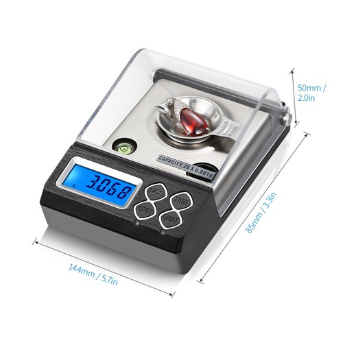 High Professional Digital Milligram Scale 20g/0.001g S7Q3 - Picture 2 of 12