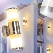Lampada Giardino Esterno Illuminazione Terrazzo Applique Muro Doppia Luce IP44