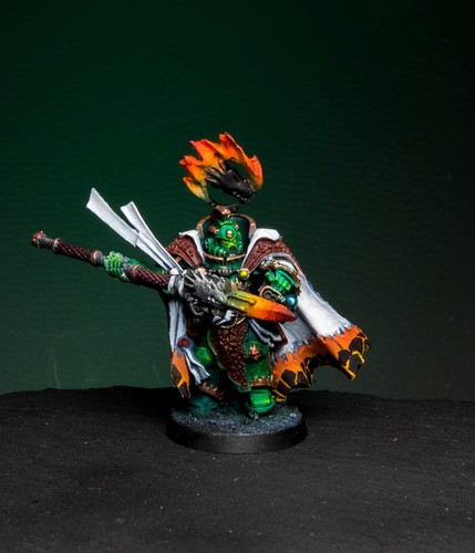 Salamandras Capitán Vulcán Comisión He'stan Pintura Marines Espaciales WH40K - Imagen 2 de 3