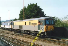 Railway Photo 12x8 Class 73 73129 Stabled at unknown station c1991