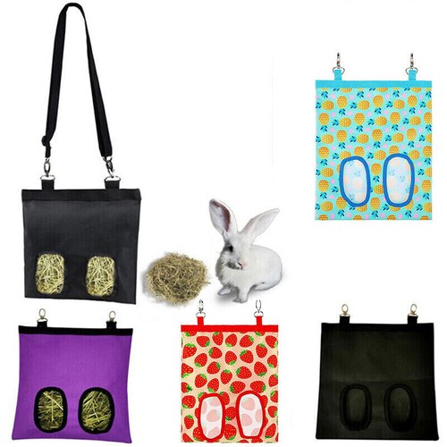 Hay Bag Guinea Pig Rabbit Feeding Bag Animal Hay Feeder Bag Hanging Feeder AU - Picture 3 of 16