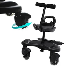 Kids Buggy Board Stroller Step Stand Ride-On Pedal Detachable Seat Non-Slip