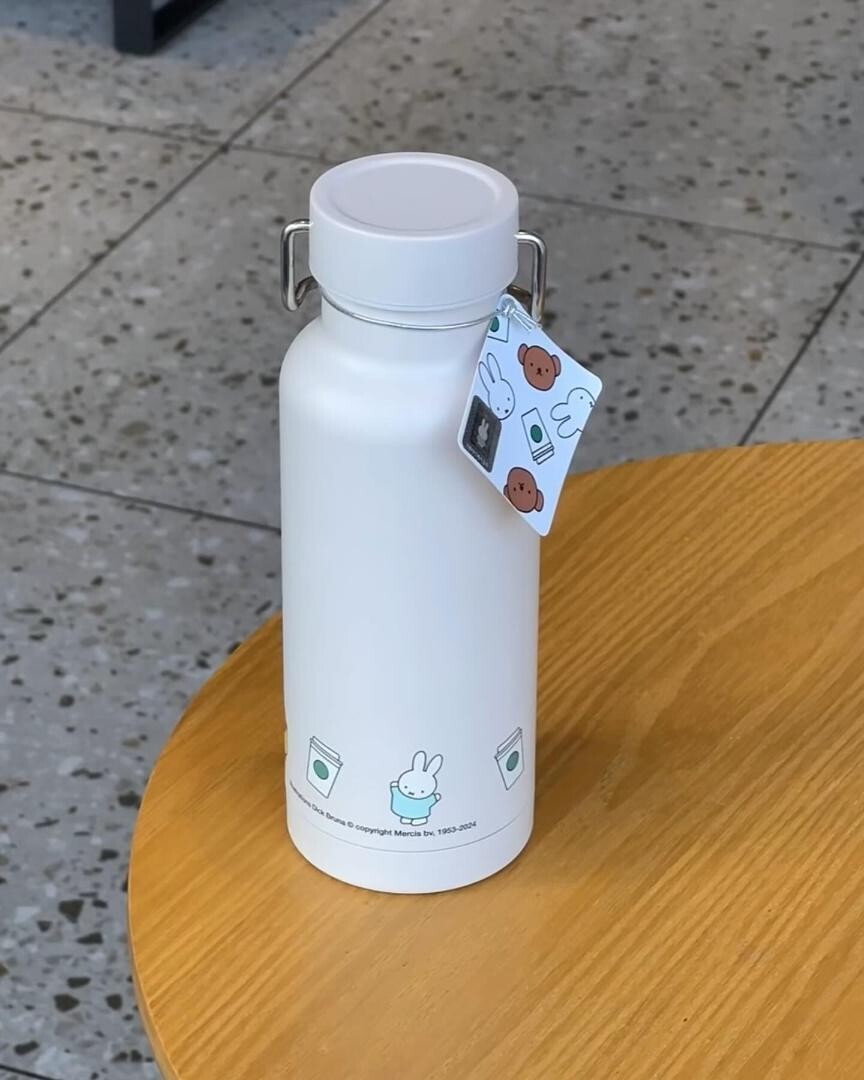 スターバックス ミッフィー ウォーターボトル 水筒 スタバ miffy タイ スタバ】海外限定ミッフィー ハンドル付ステンレスボトル