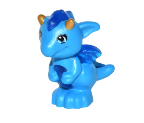 Lego Rayne Baby Dragon with Trans Dark Blue Stomach Animal Elves Minifigure