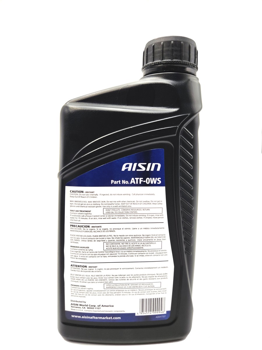 メンテナンス AISIN ATF WIDE RANGE AFW+ 20L Aisin ATF Fully Synthetic AFW+ 20 Liters / 1 Pail