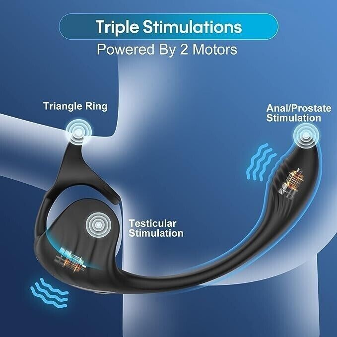 Electro_BDSM_Stimulator Penis-Ring & Anal-Butt-Plug For Men - Foto 9