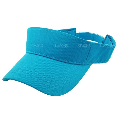Visor Sun Plain Hat Sports Cap Colors Golf Tennis Beach Adjustable Summer VS - Picture 22 of 26