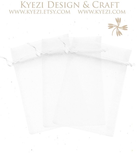 50/100/150/200 Bolsa de organza con cordón Bolsa de joyería Bolsa de regalo de fiesta de bodas Favor - Imagen 23 de 25