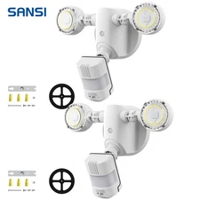 SANSI LED Security Lights Motion Sensor 2000LM 15W Waterproof Floodlight 2 pack