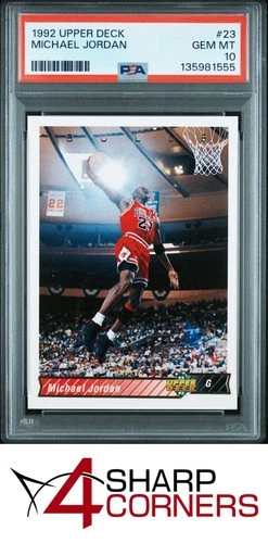 1992 UPPER DECK #23 MICHAEL JORDAN BULLS HOF PSA 10