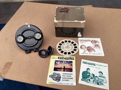 40er Jahre seltene Muschelschale Bakelit View-Master in OVP aber mit Beschädigung #K46