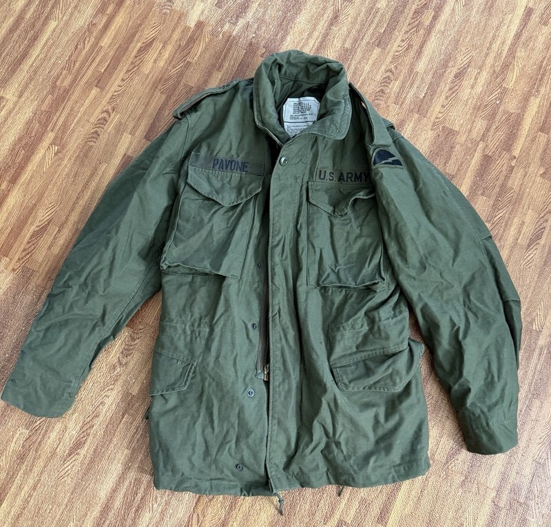 Vintage USGI Vietnam War Alpha Industries U.S. Army M-65 Field Jacket OG-107 SR